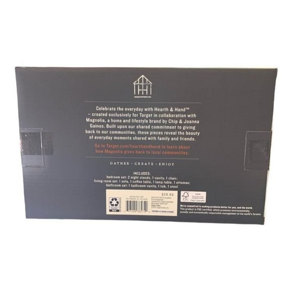 Magnolia Toys Hearth And Hand Magnolia Dollhouse Toy Wood Furniture Set Poshmark